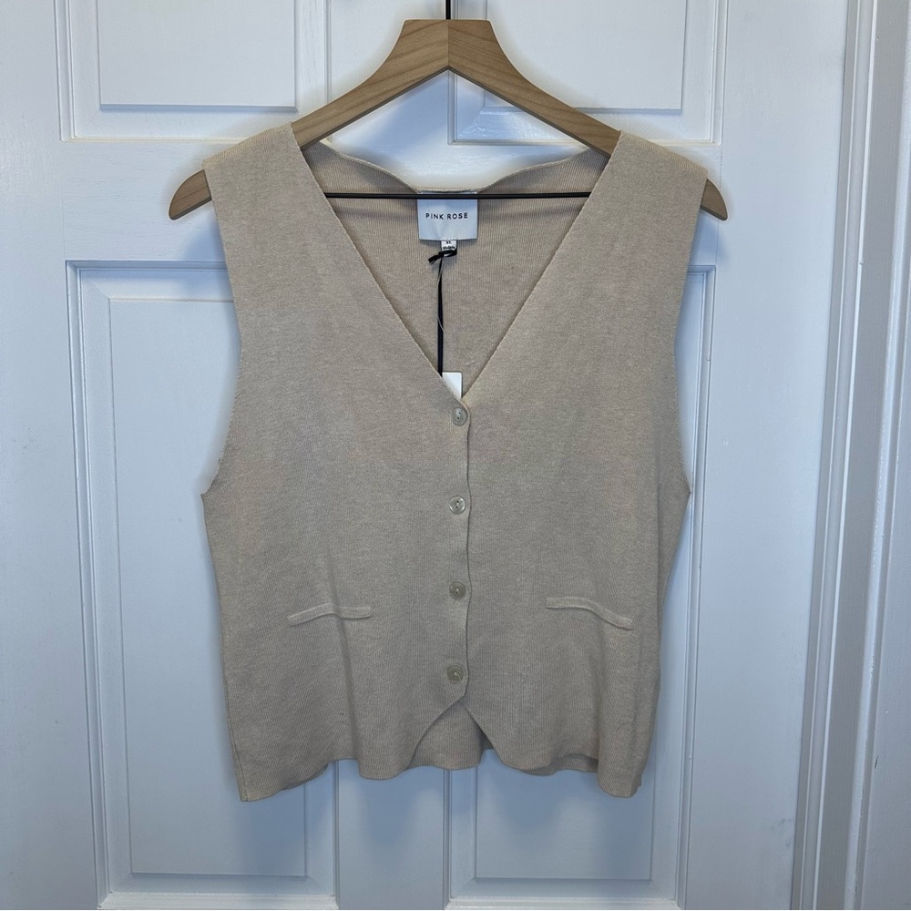 Pink Rose Tan Knit Garment (C)